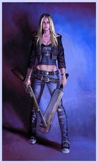 Illustration for article titled Pinup art that kicks you in the teeth